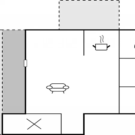Semesterbostad One-bedroom Holiday In Dronningmølle